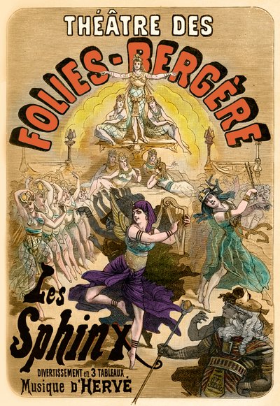 Theatre des Folies-Begère - affisch av Unknown